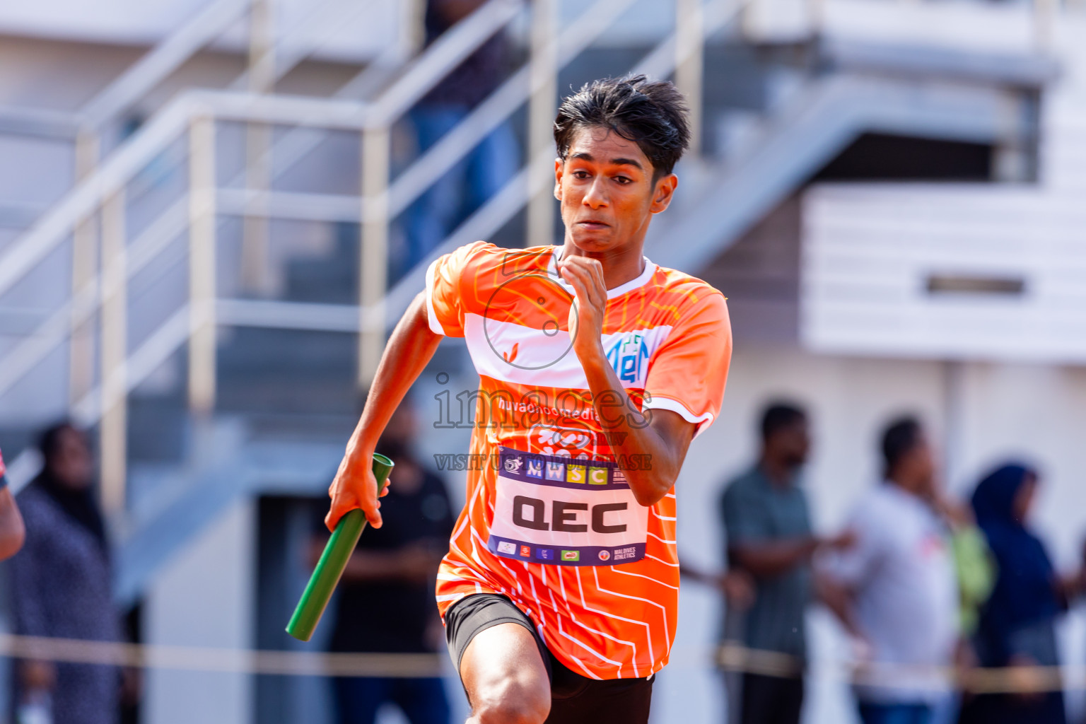 Day 6 of MWSC Interschool Athletics Championships 2024 held in Hulhumale Running Track, Hulhumale, Maldives on Thursday, 14th November 2024. Photos by: Nausham Waheed / Images.mv