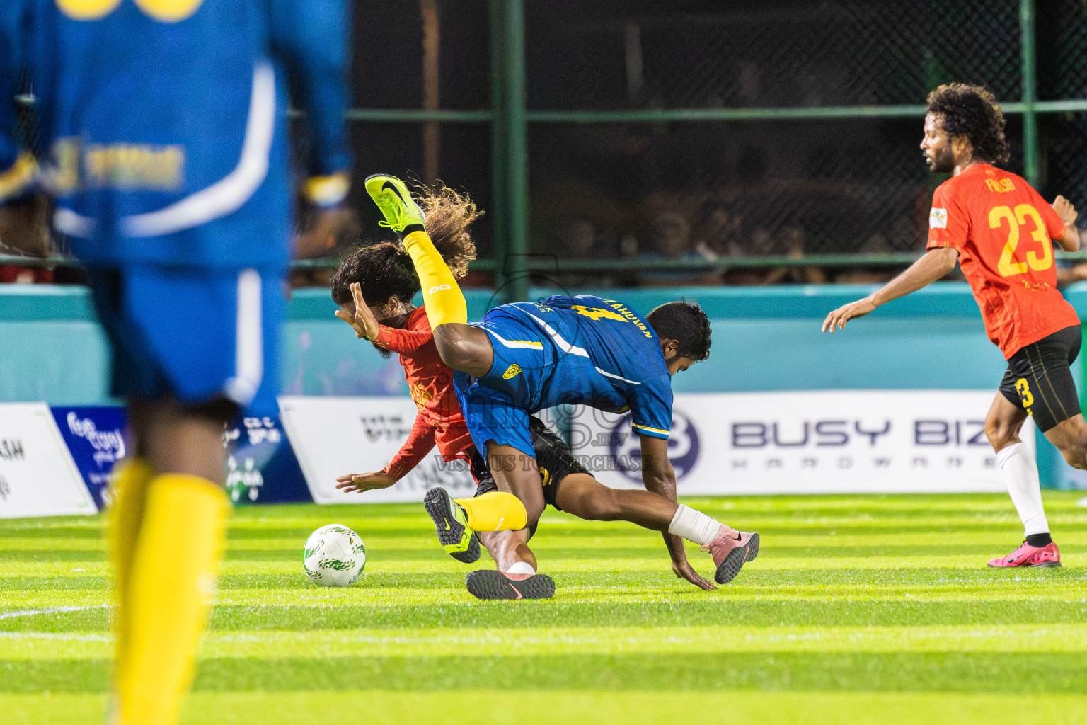 J Kovi Goani vs Fools SC in Day 2 of Laamehi Dhiggaru Ekuveri Futsal Challenge 2025 was held on Friday, 25th July 2025, at Dhiggaru Futsal Ground, Dhiggaru, Maldives Photos: Areef Adam / images.mv