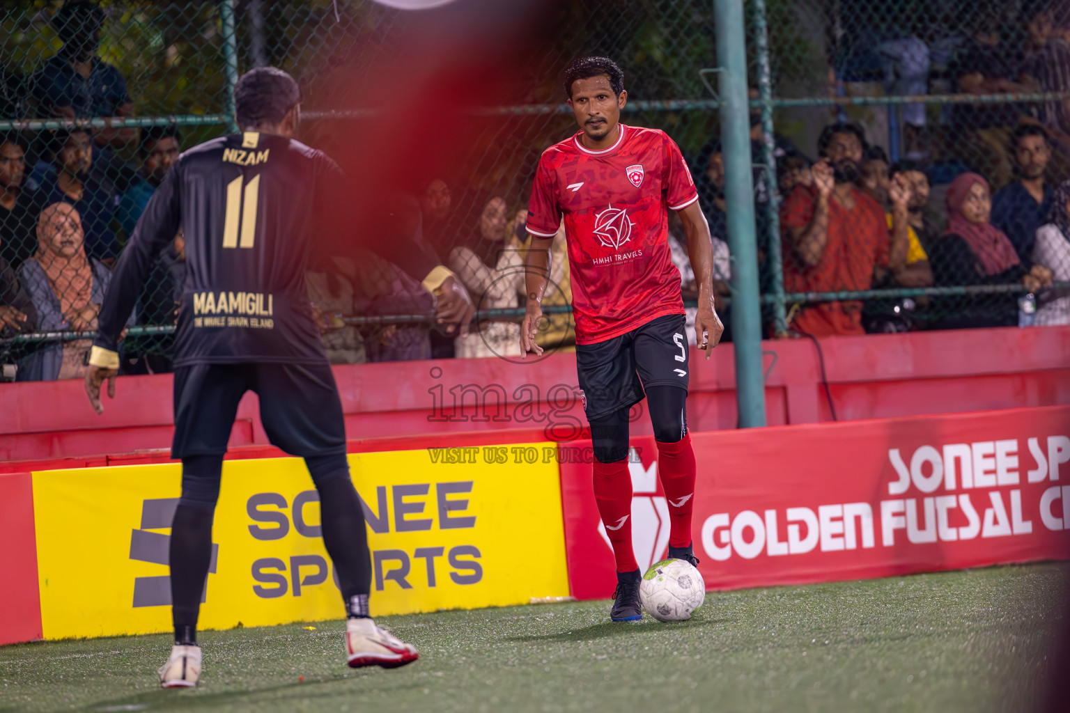 ADh Maamigili vs ADh Mahibadhoo on Day 36 of Golden Futsal Challenge 2024 was held on Wednesday, 21st February 2024, in Hulhumale', Maldives
Photos: Ismail Thoriq, / images.mv