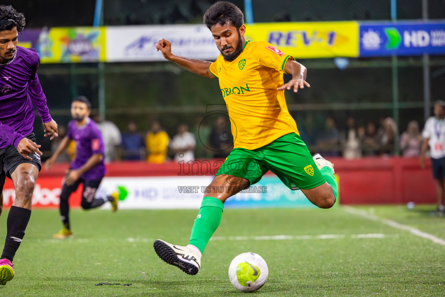 GDh Vaadhoo vs GA Kanduhulhudhoo on Day 33 of Golden Futsal Challenge 2024, held on Sunday, 18th February 2024, in Hulhumale', Maldives Photos: Mohamed Mahfooz Moosa / images.mv