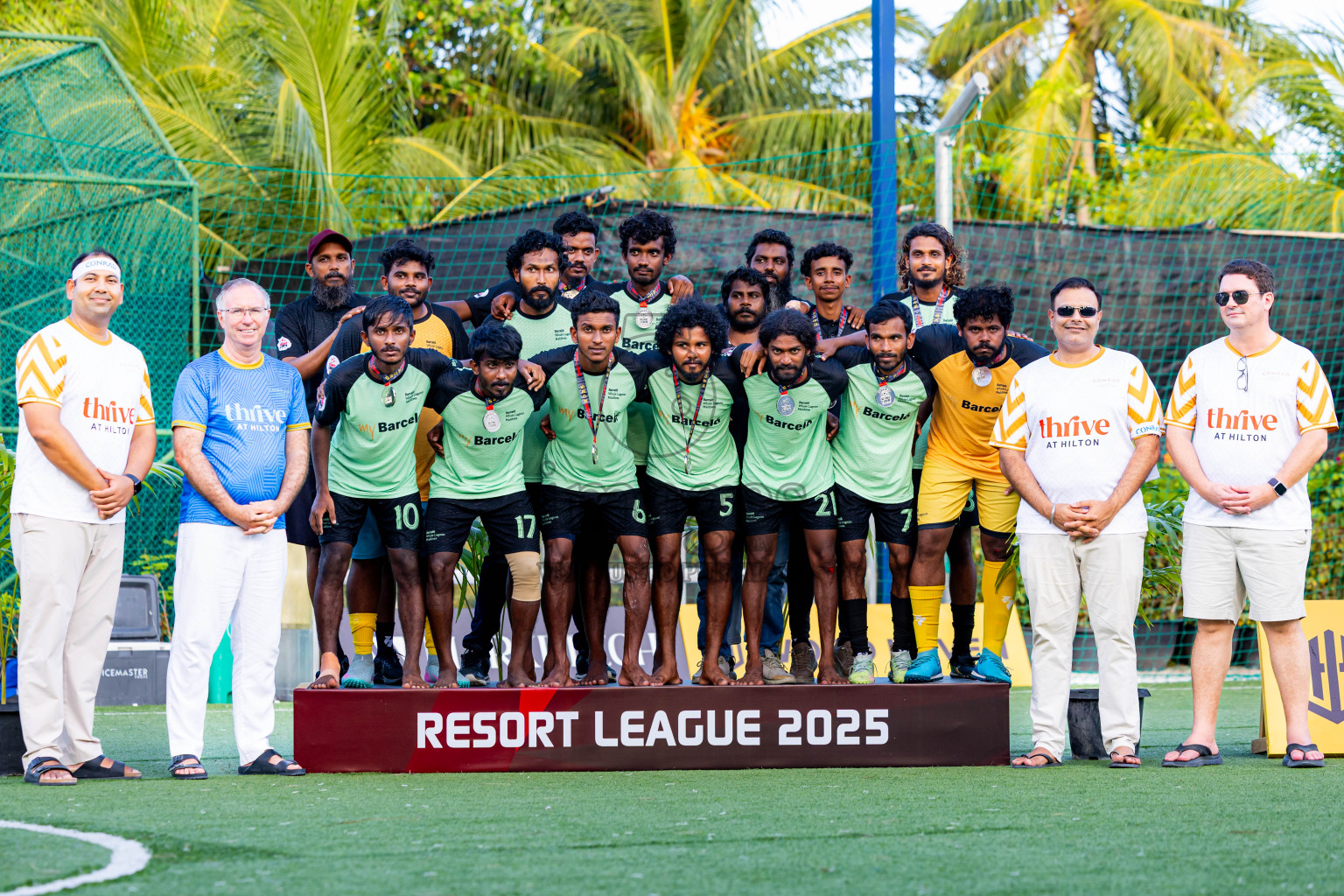 Barcelo vs Conrad in the Final of Resort League 2025 (Ari Zone) was held on Sunday, 28th June 2025 in Conrad Maldives Rangali Island, Alif Dhaalu Atoll, Maldives. Photos: Nausham Waheed / images.mv