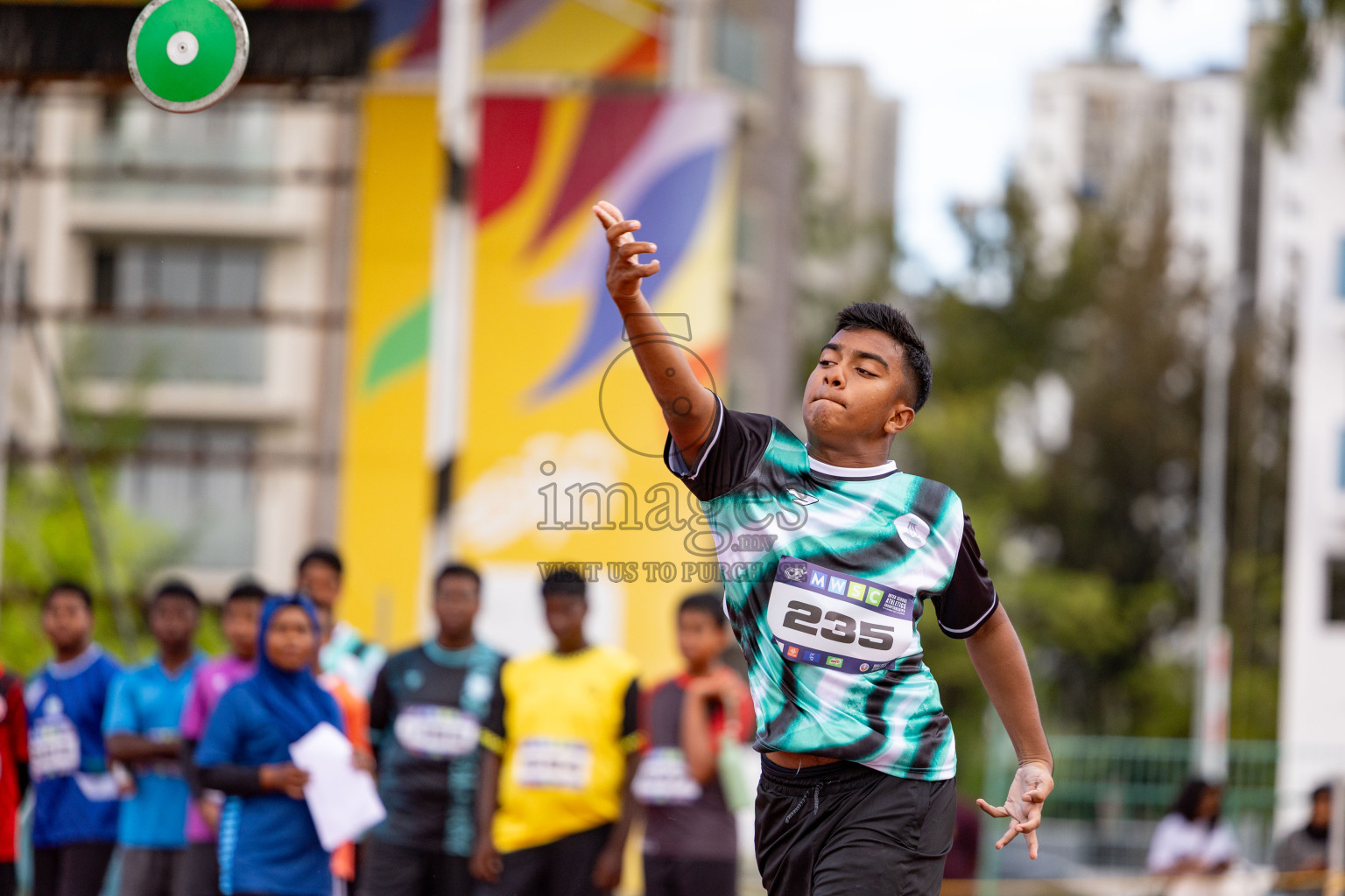 Day 1 of MWSC Interschool Athletics Championships 2024 held in Hulhumale Running Track, Hulhumale, Maldives on Saturday, 9th November 2024. 
Photos by: Ismail Thoriq, Hassan Simah / Images.mv