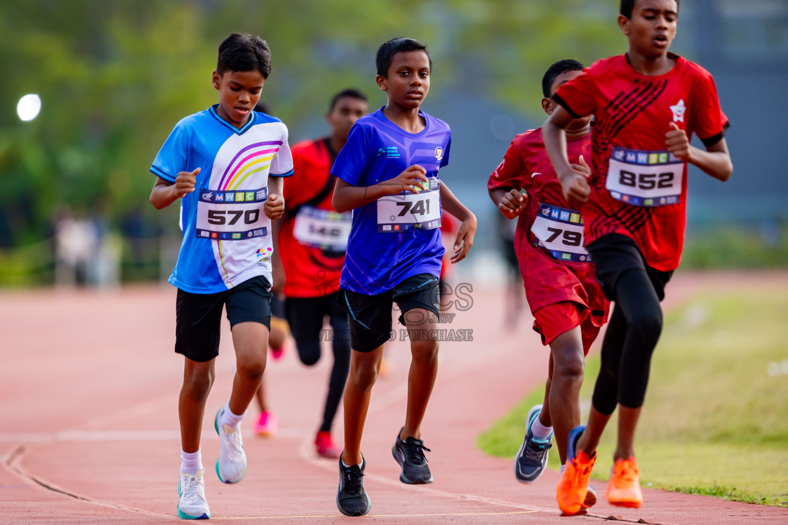 Day 5 of MWSC Interschool Athletics Championships 2024 held in Hulhumale Running Track, Hulhumale, Maldives on Wednesday, 13th November 2024. Photos by: Nausham Waheed / Images.mv