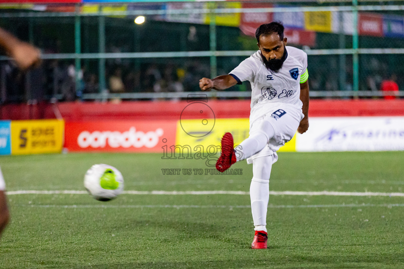 M. Raiymandhoo vs M. Veyvah in Day 19 of Golden Futsal Challenge 2024 was held on Friday, 2nd February 2024 in Hulhumale', Maldives Photos: Hassan Simah / images.mv