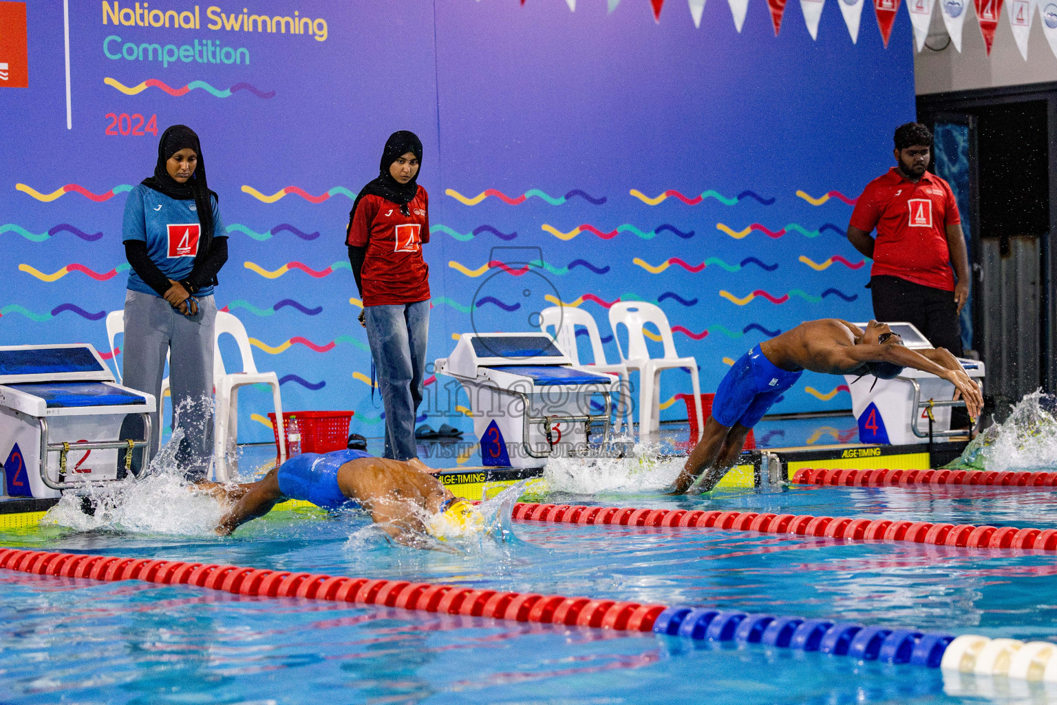 Day 4 of National Swimming Championship 2024 held in Hulhumale', Maldives on Monday, 16th December 2024. Photos: Hassan Simah / images.mv