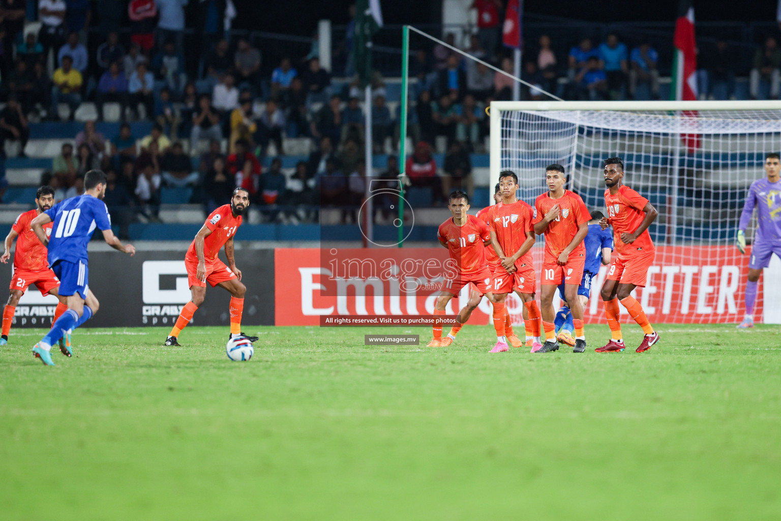 Kuwait vs India in the Final of SAFF Championship 2023 held in Sree Kanteerava Stadium, Bengaluru, India, on Tuesday, 4th July 2023. Photos: Nausham Waheed / images.mv