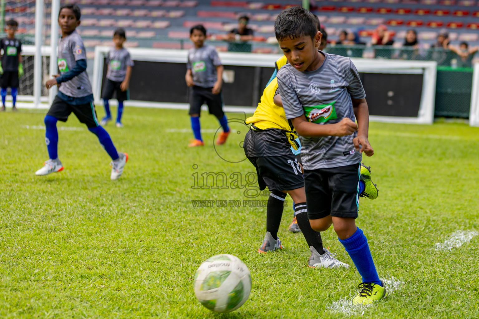 Day 2 of MILO Kids Football Fiesta was held at National Stadium in Male', Maldives on Saturday, 24th February 2024. Photos: Hassan Simah / images.mv