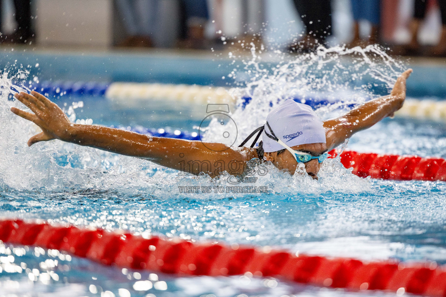 Day 4 of National Swimming Competition 2024 held in Hulhumale', Maldives on Monday, 16th December 2024. 
Photos: Hassan Simah / images.mv