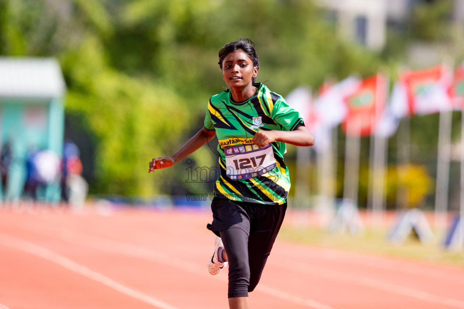 Day 3 of MWSC Interschool Athletics Championships 2024 held in Hulhumale Running Track, Hulhumale, Maldives on Monday, 11th November 2024. 
Photos by: Hassan Simah / Images.mv