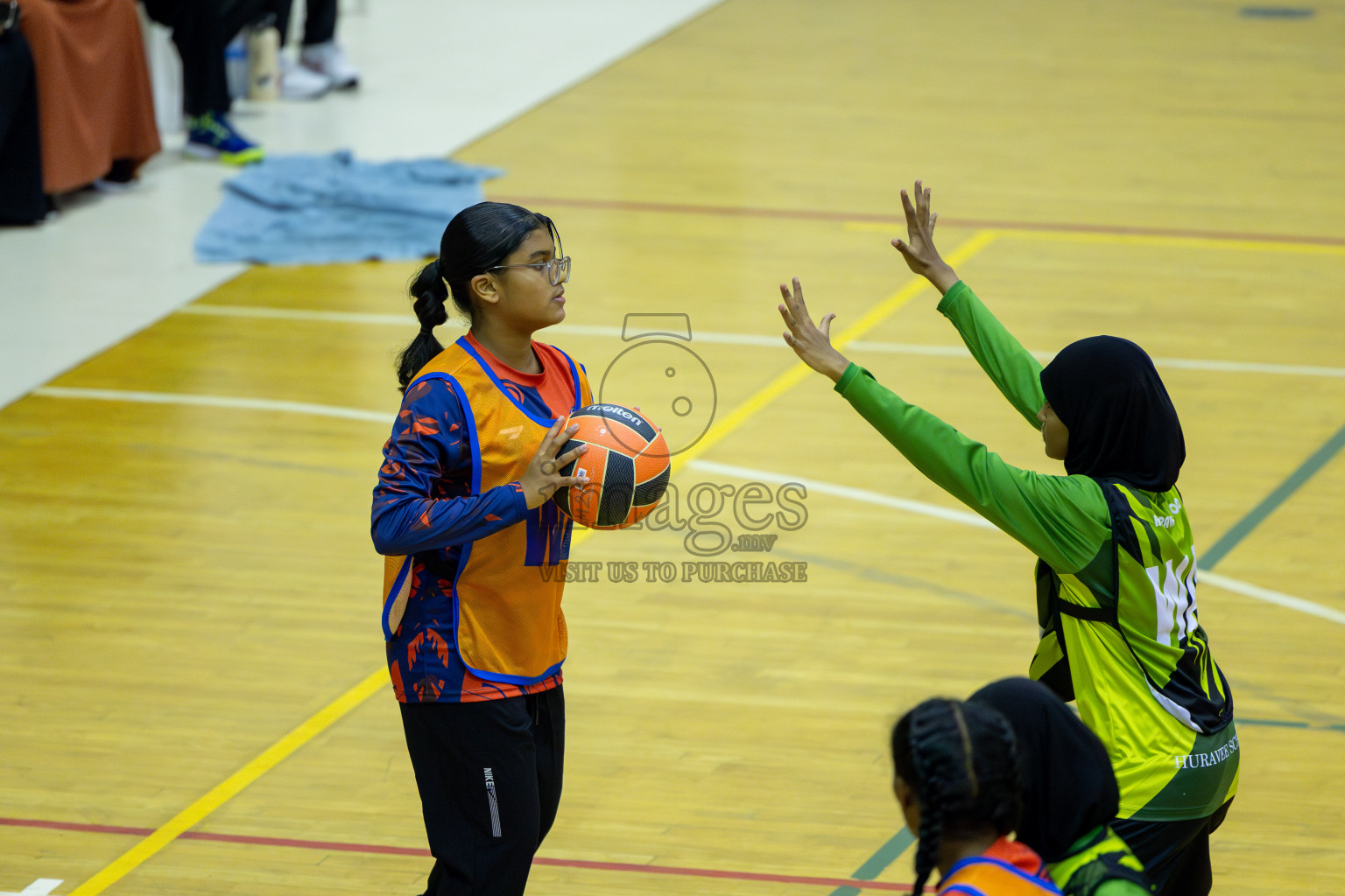 Day 13 of 25th Inter-School Netball Tournament was held in Social Center at Male', Maldives on Saturday, 24th August 2024. Photos: Mohamed Mahfooz Moosa / images.mv