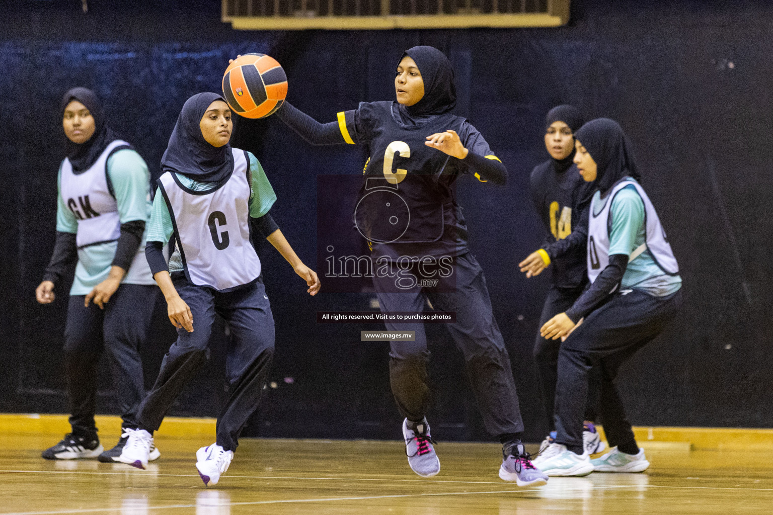 Day7 of 24th Interschool Netball Tournament 2023 was held in Social Center, Male', Maldives on 2nd November 2023. Photos: Nausham Waheed / images.mv