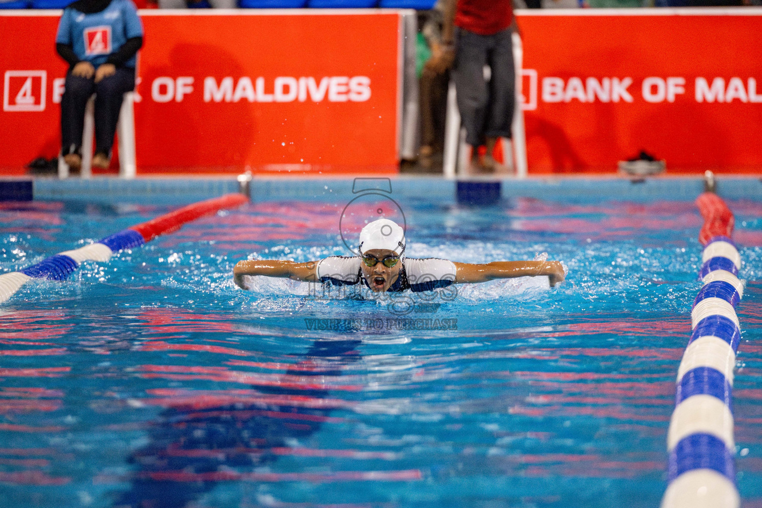 Day 4 of National Swimming Championship 2024 held in Hulhumale', Maldives on Monday, 16th December 2024. Photos: Hassan Simah / images.mv