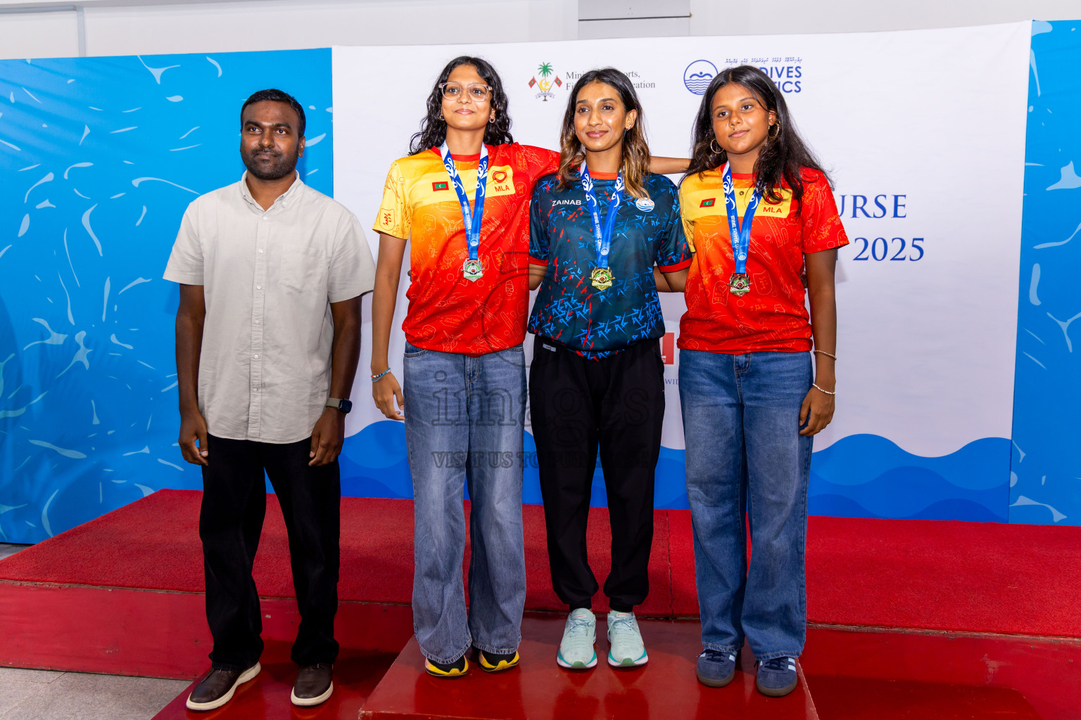 Closing Ceremony of 1st National Short Course Swimming Competition held in Hulhumale', Maldives on Thursday, 19th June 2025. Photos: Nausham Waheed / images.mv