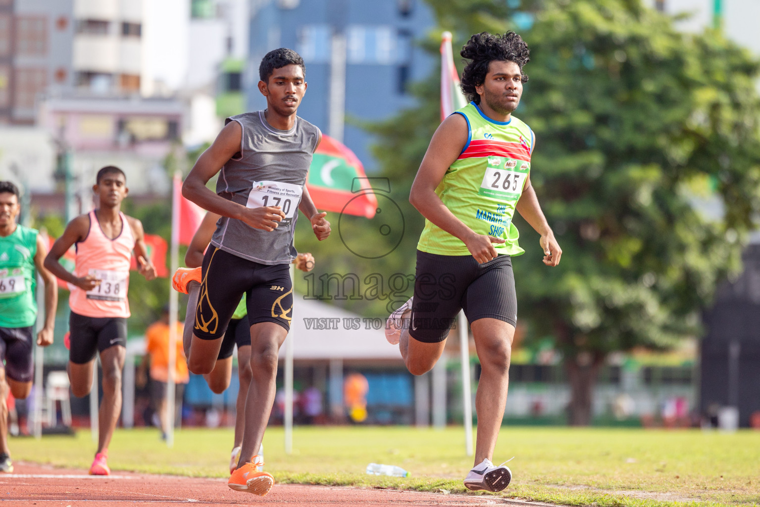 Day 2 of 33rd National Athletics Championship was held in Ekuveni Track at Male', Maldives on Friday, 6th September 2024. Photos: Shuu Abdul Sattar / images.mv