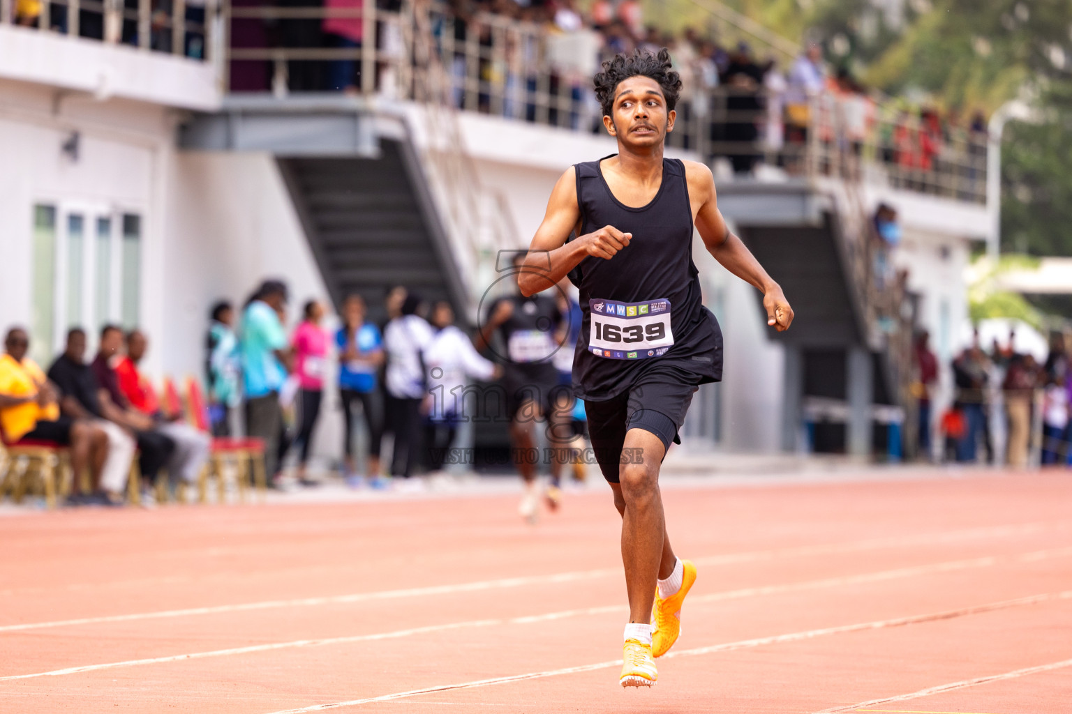 Day 6 of MWSC Interschool Athletics Championships 2024 held in Hulhumale Running Track, Hulhumale, Maldives on Thursday, 14th November 2024. Photos by: Ismail Thoriq / Images.mv