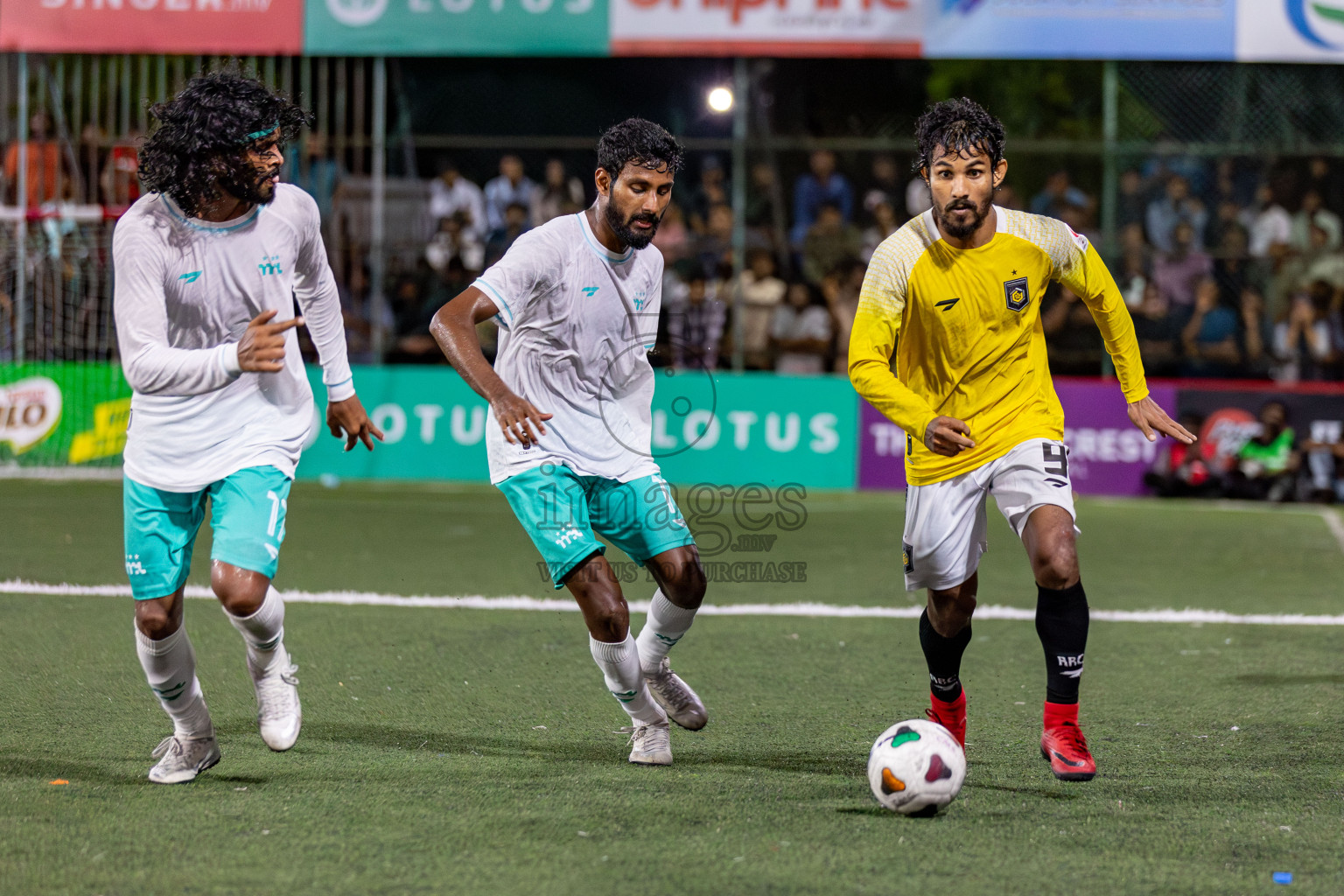 RRC vs MPL in the Semi Finals of Club Maldives Cup 2024 held in Rehendi Futsal Ground, Hulhumale', Maldives on Monday, 14th October 2024. Photos: Hassan Simah / images.mv