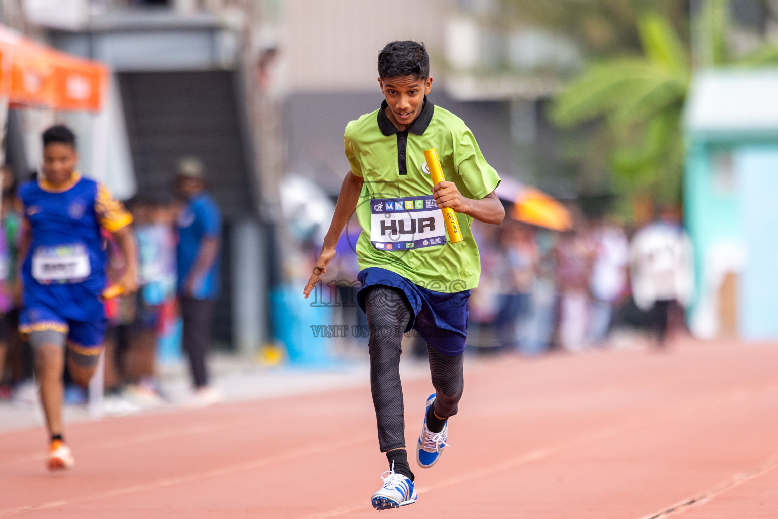 Day 5 of MWSC Interschool Athletics Championships 2024 held in Hulhumale Running Track, Hulhumale, Maldives on Wednesday, 13th November 2024. Photos by: Raif Yoosuf / Images.mv