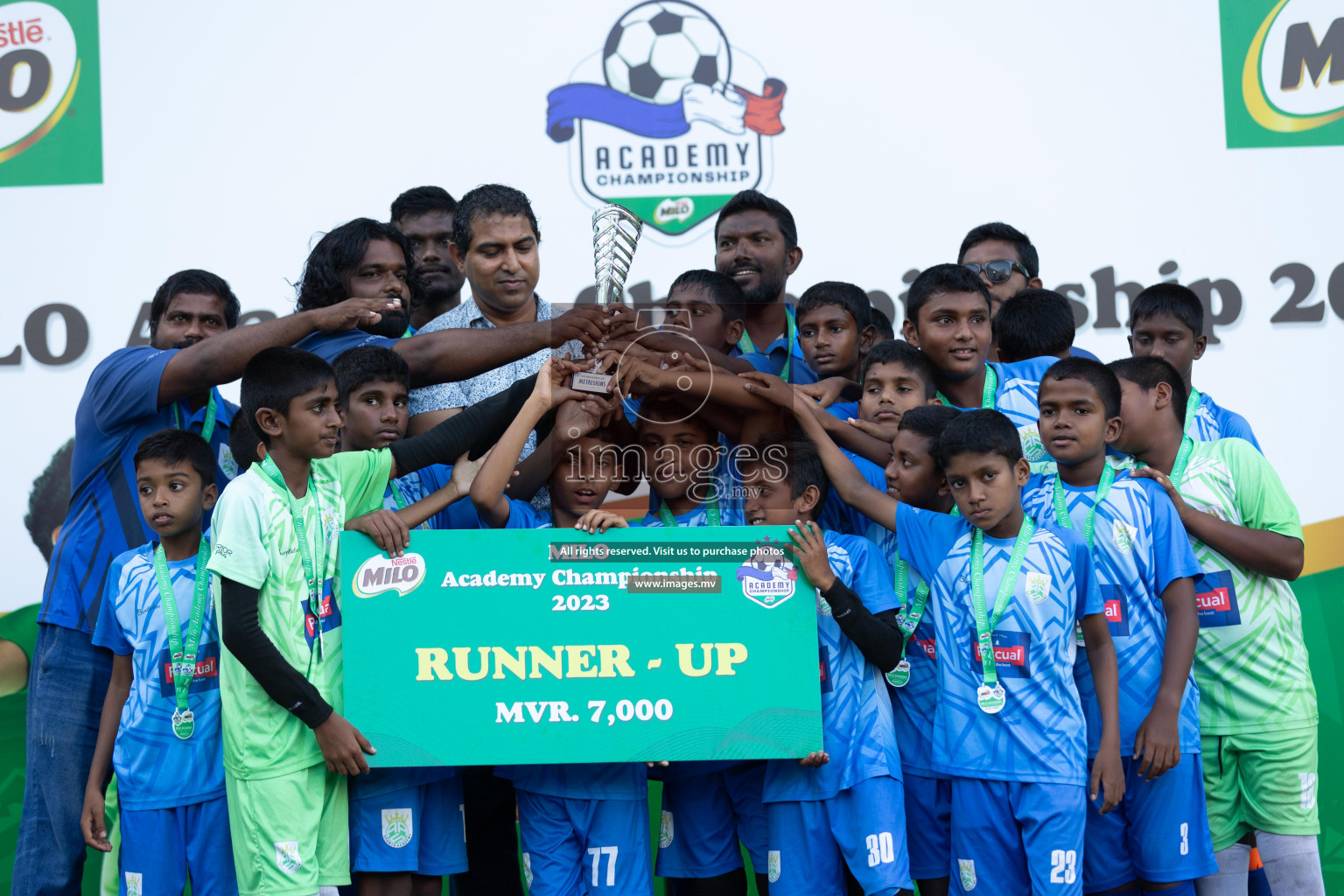 Day 2 of MILO Academy Championship 2023 (U12) was held in Henveiru Football Grounds, Male', Maldives, on Saturday, 19th August 2023. Photos: Shuu  / images.mv