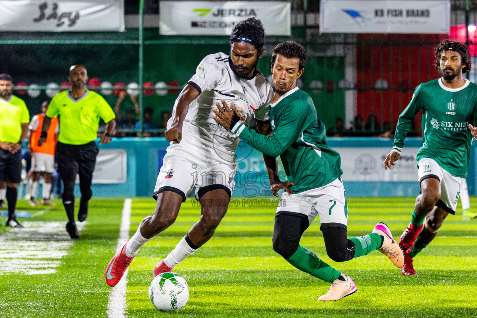 Ifhaams vs Dee Cee Jay SC in Final of Laamehi Dhiggaru Ekuveri Futsal Challenge 2025 was held on Tuesday, 29th July 2025, at Dhiggaru Futsal Ground, Dhiggaru, Maldives Photos: Nausham Waheed  / images.mv