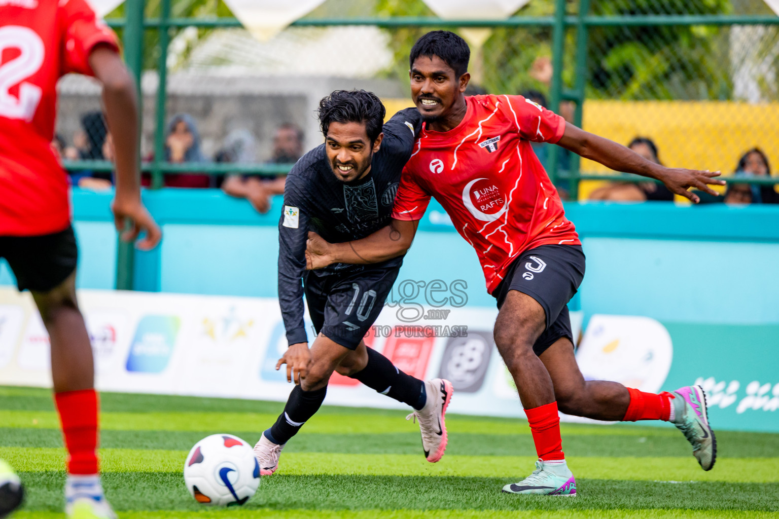 Raiymandhoo FC vs Dee Cee Jay SC in Day 1 of Laamehi Dhiggaru Ekuveri Futsal Challenge 2024 was held on Friday, 26th July 2024, at Dhiggaru Futsal Ground, Dhiggaru, Maldives Photos: Nausham Waheed / images.mv