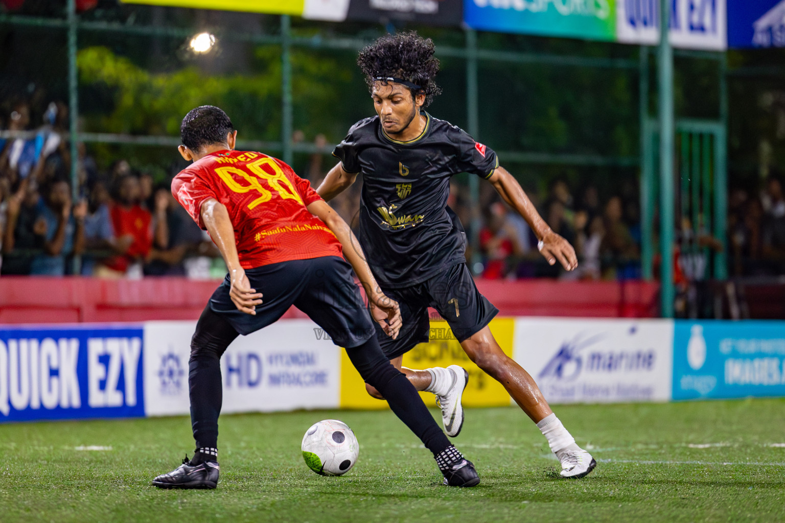 HDh Naavaidhoo vs HA Utheemu on Day 39 of Golden Futsal Challenge 2024 was held on Saturday, 24th February 2024, in Hulhumale', Maldives 
Photos: Mohamed Mahfooz Moosa/ images.mv