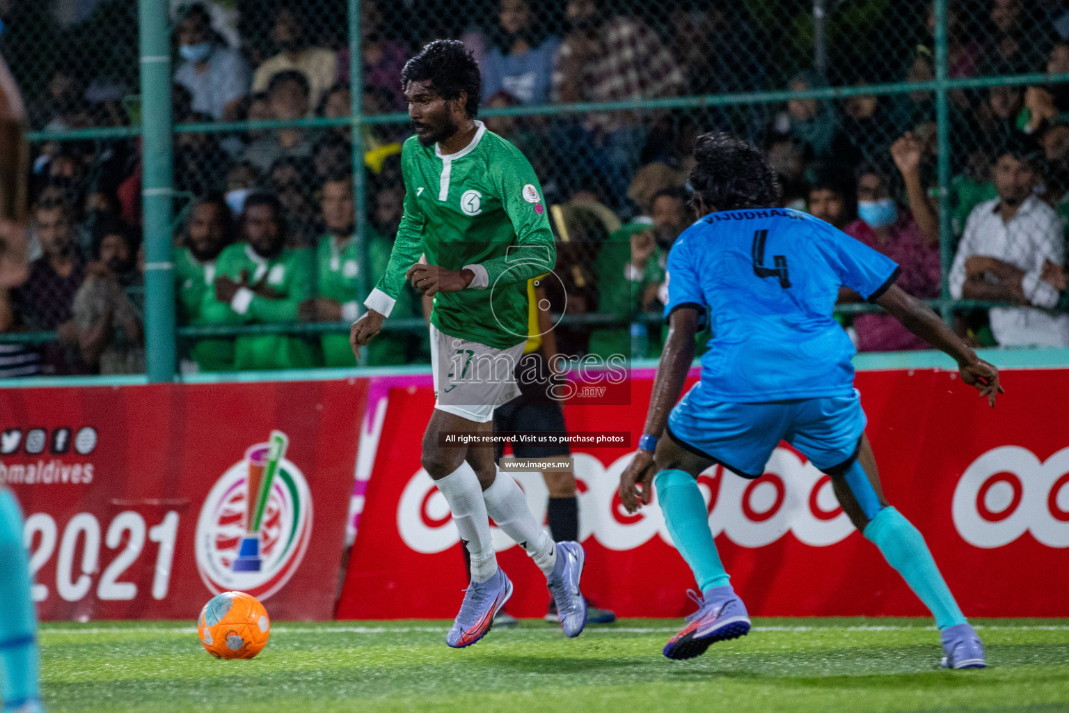 Team FSM vs Club HDC in the Quarter Finals of Club Maldives 2021 held at Hulhumale;, on 12th December 2021 Photos: Ismail Thoriq / images.mv