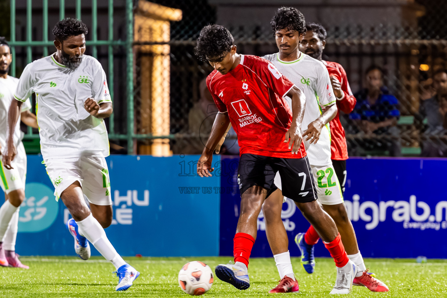 BML vs GRC in Day 6 of Club Maldives Cup 2025 was held in Rehendhi Futsal Ground, Hulhumale', Maldives on Saturday, 4th October 2025. Photos: Nausham Waheed / images.mv