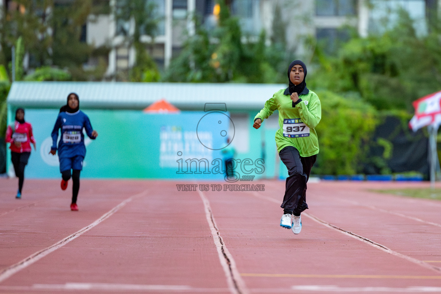 Day 2 of MWSC Interschool Athletics Championships 2024 held in Hulhumale Running Track, Hulhumale, Maldives on Sunday, 10th November 2024. 
Photos by: Hassan Simah / Images.mv