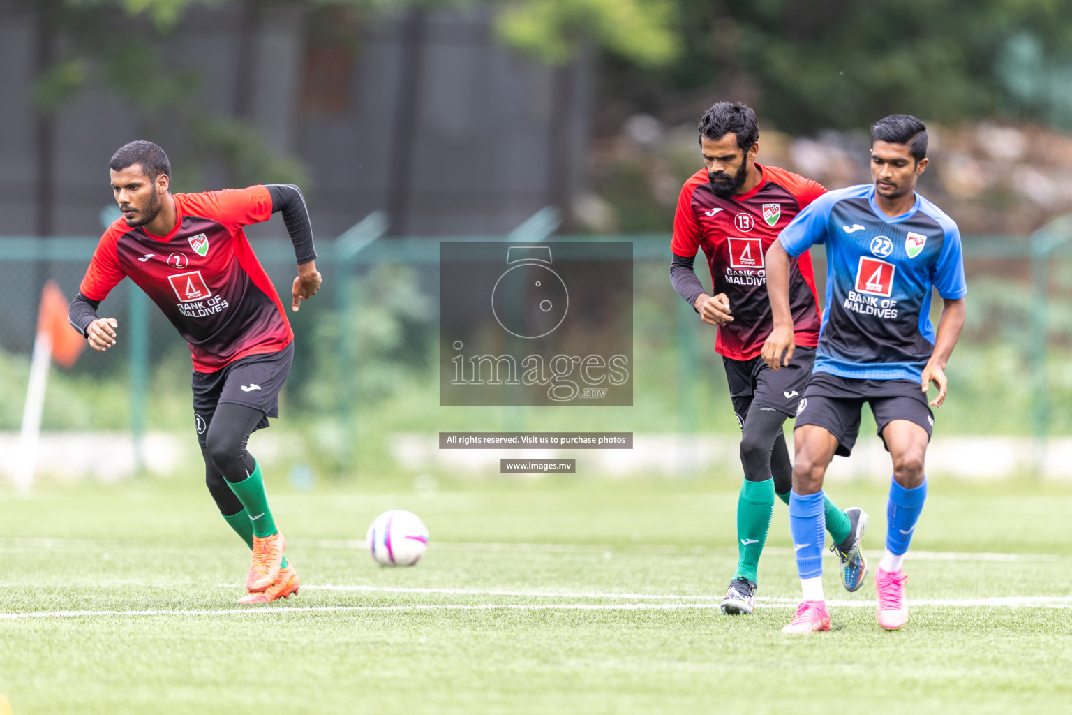 Maldives and Bangladesh Practice Sessions on 23 June 2023 before their match in Bangabandhu SAFF Championship 2023 held in Bengaluru Football Tournament