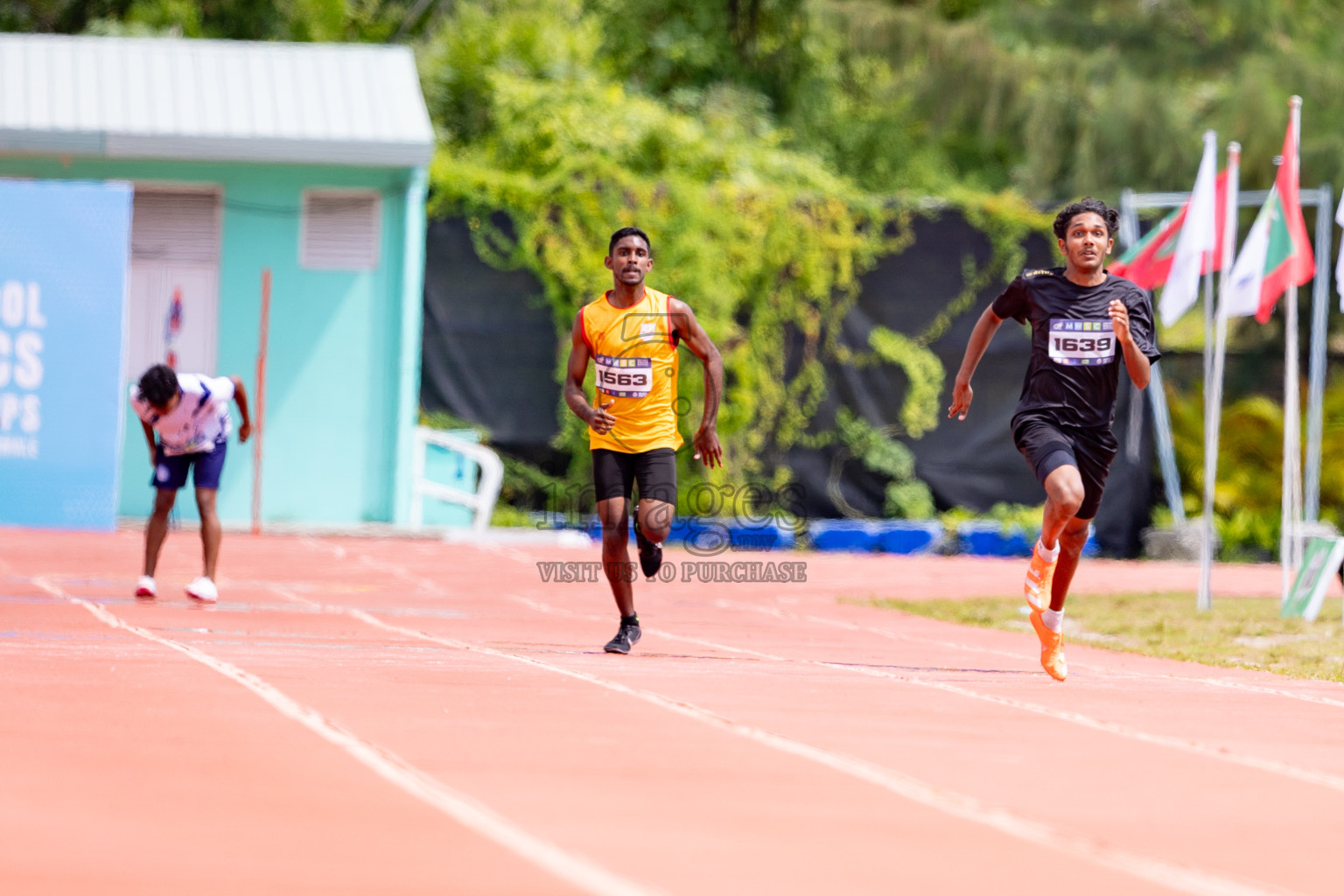 Day 3 of MWSC Interschool Athletics Championships 2024 held in Hulhumale Running Track, Hulhumale, Maldives on Monday, 11th November 2024. 
Photos by: Hassan Simah / Images.mv