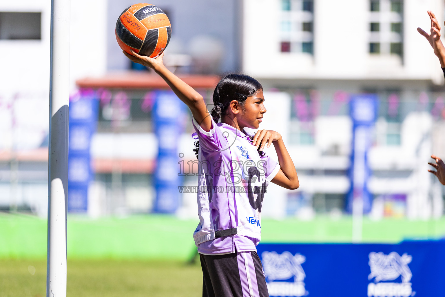 Day 3 of Nestle' Kids Netball Fiesta 2023 held in Henveyru Stadium, Male', Maldives on Saturday, 2nd December 2023. Photos by Nausham Waheed / Images.mv