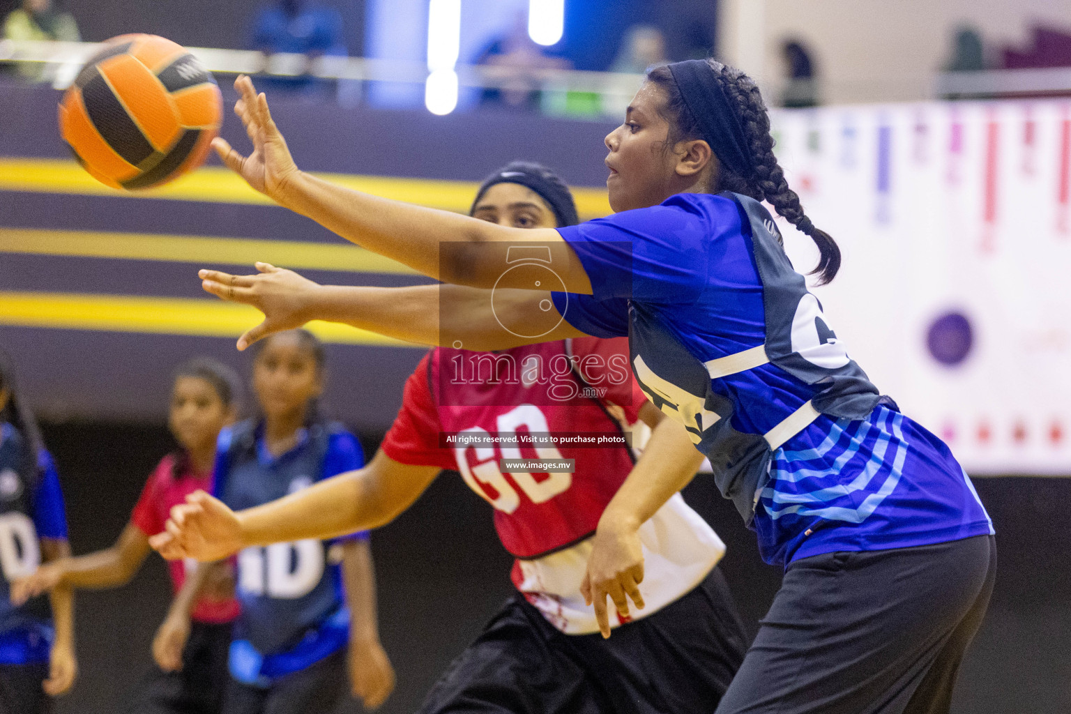 Day7 of 24th Interschool Netball Tournament 2023 was held in Social Center, Male', Maldives on 2nd November 2023. Photos: Nausham Waheed / images.mv