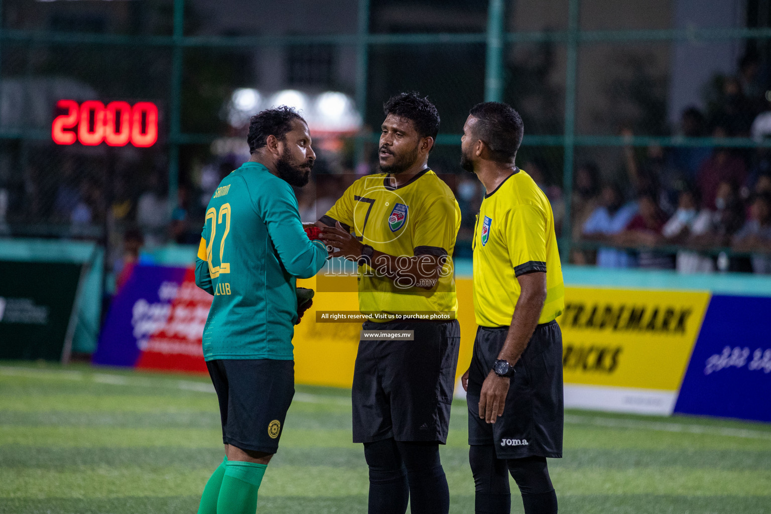 Prison Club vs MACL in the Quarter Finals of Club Maldives 2021 held at Hulhumale;, on 12th December 2021 Photos: Ismail Thoriq / images.mv