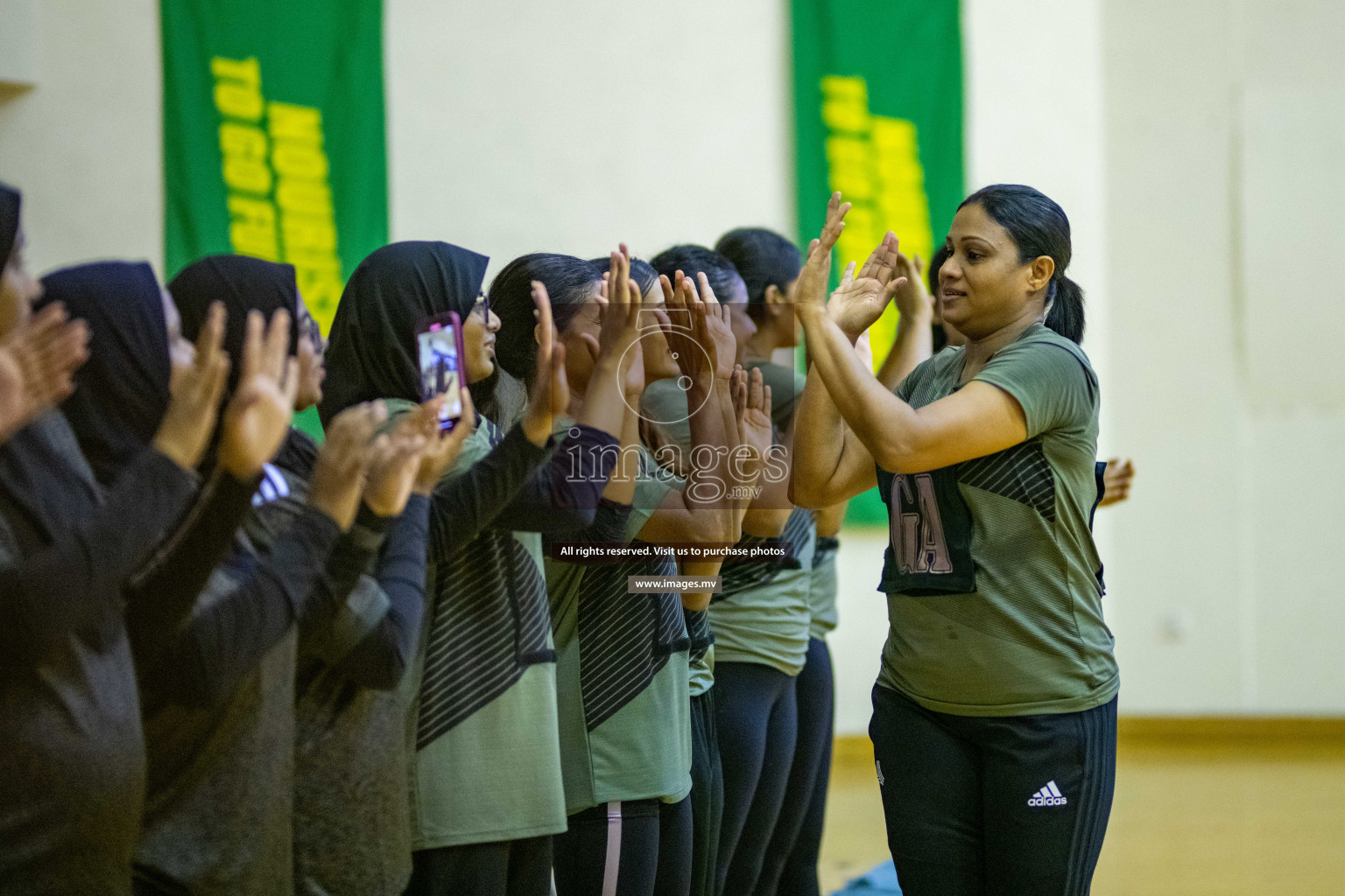 Kulhudhuffushi Youth & R.C vs Club Green Streets in the Finals of Milo National Netball Tournament 2021 (Women's) held on 5th December 2021 in Male', Maldives Photos: Ismail Thoriq / images.mv