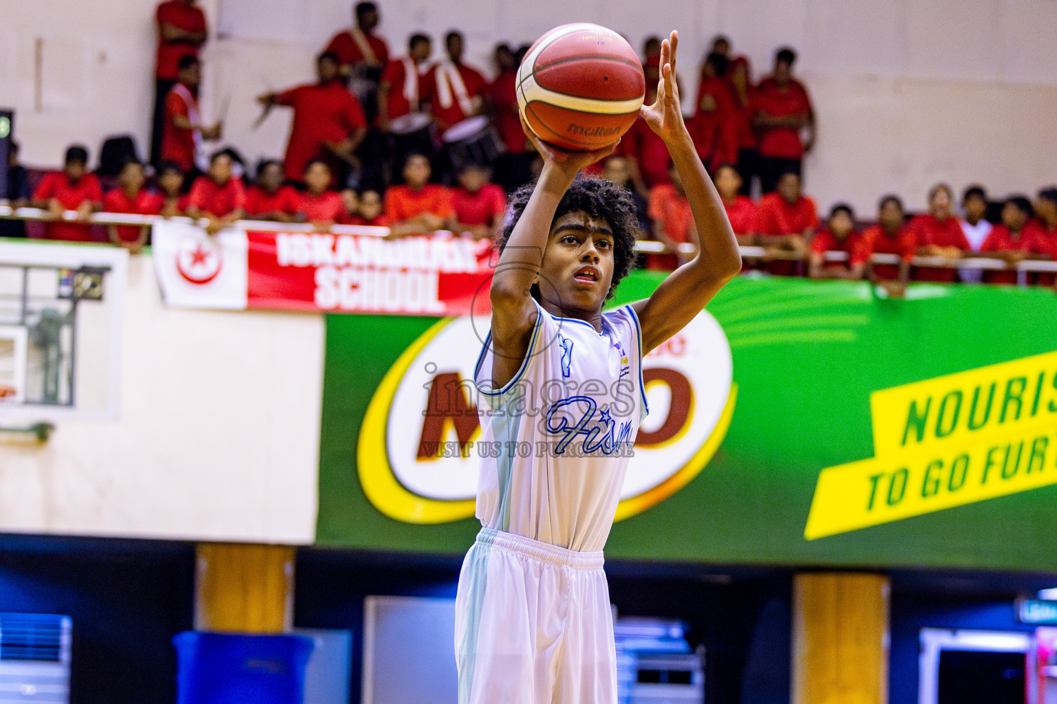 Iskandhar School vs Finland International School in Under 13 Boys Final of Junior Basketball Championship 2024 was held in Social Center, Male', Maldives on Sunday, 15th December 2024. Photos: Nausham Waheed / images.mv