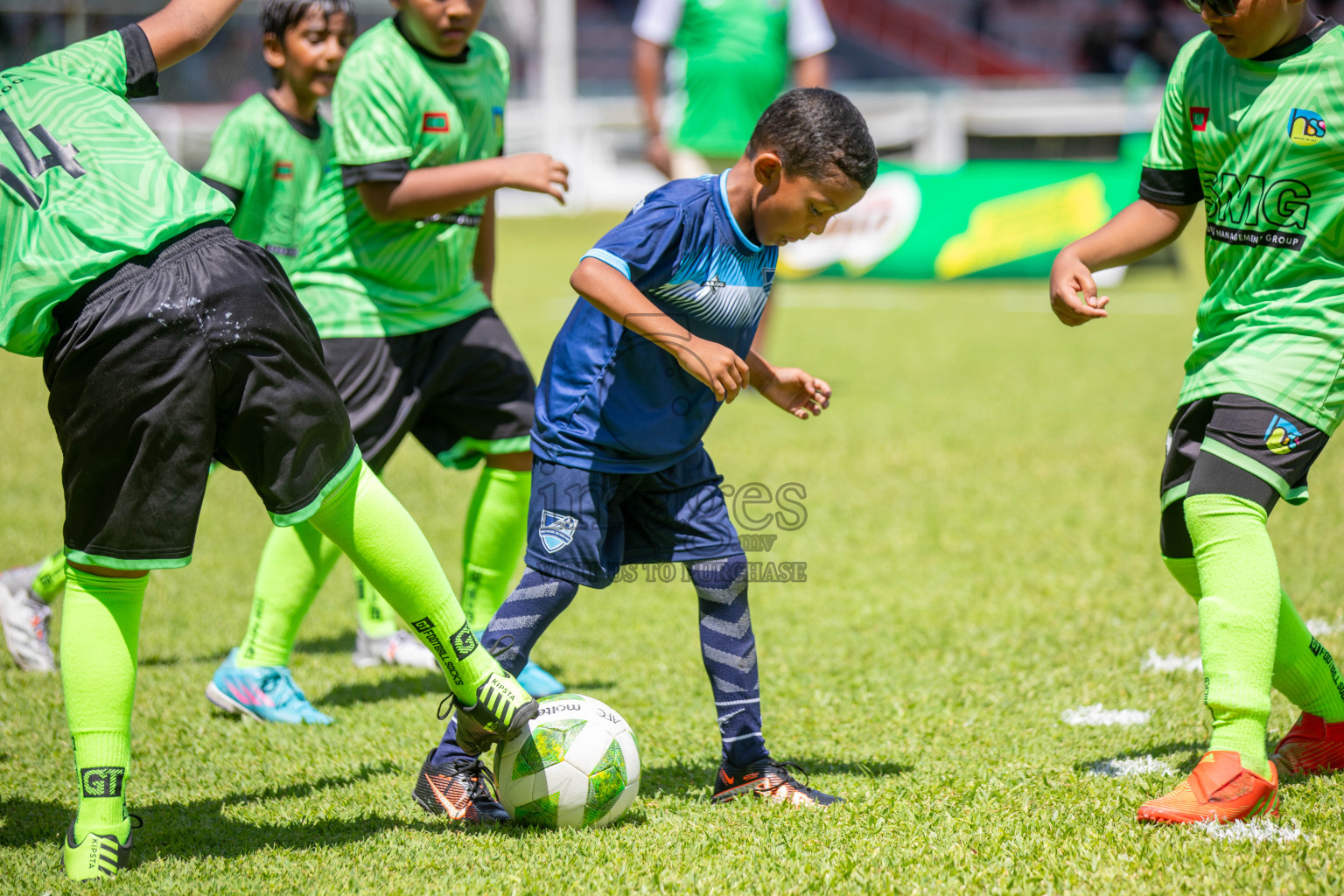 Day 1 of Under 10 MILO Academy Championship 2024 was held at National Stadium in Male', Maldives on Friday, 26th April 2024. Photos: Mohamed Mahfooz Moosa / images.mv