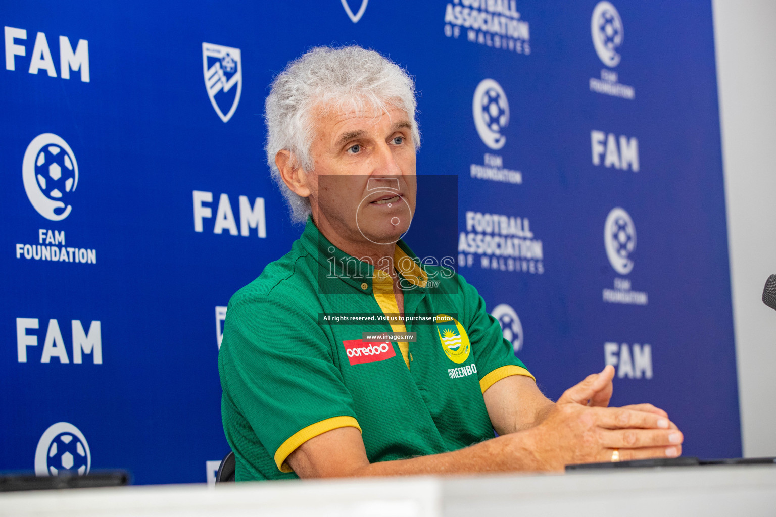 Charity Shield 2023 Pre Match Press Conference held in National Football Stadium, Male', Maldives Photos: Nausham Waheed / Images.mv