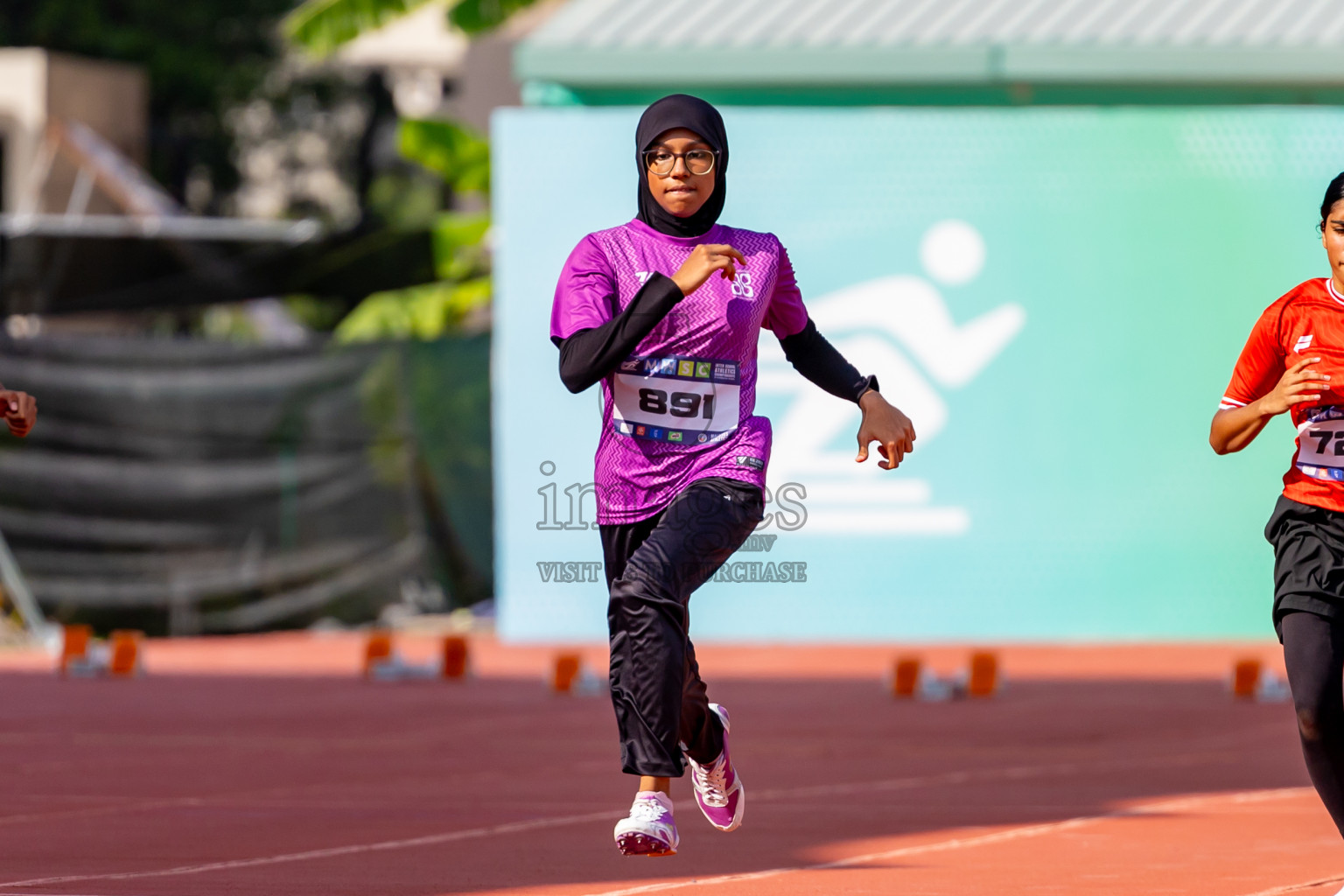 Day 3 of MWSC Interschool Athletics Championships 2024 held in Hulhumale Running Track, Hulhumale, Maldives on Monday, 11th November 2024. Photos by: Nausham Waheed / Images.mv