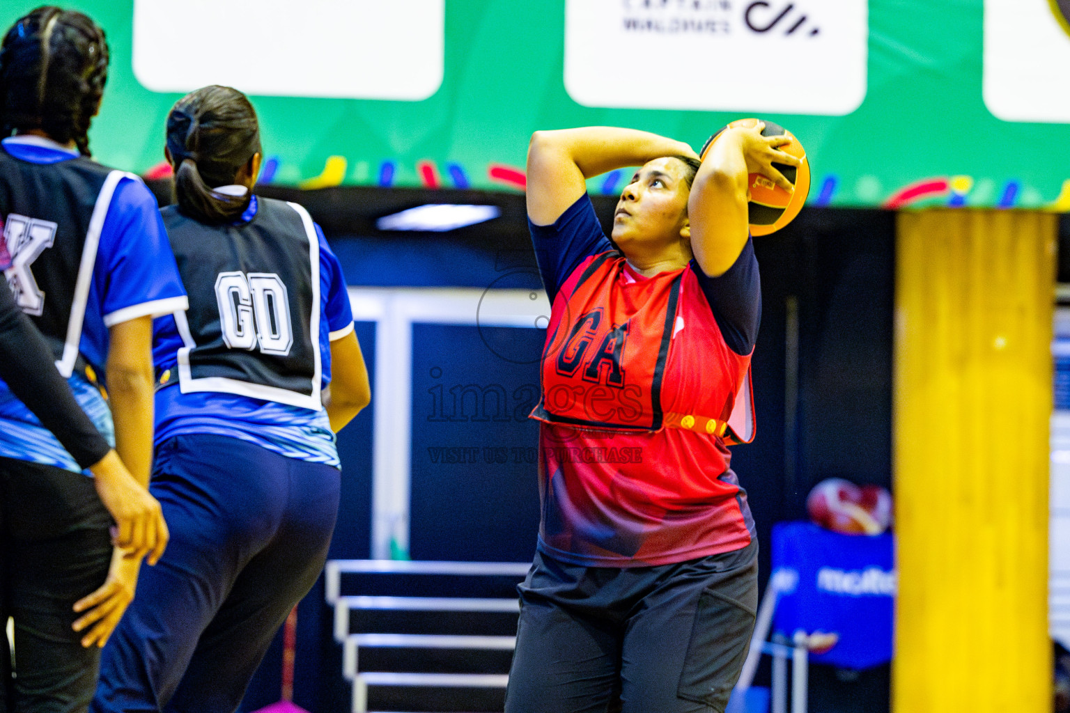 MV Netters vs Club Matrix in Day 3 of 21st National Netball Tournament was held in Social Canter at Male', Maldives on Saturday, 18th May 2024. Photos: Nausham Waheed / images.mv