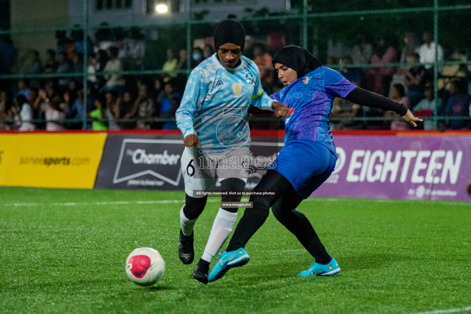 MPL vs Club MYS in Eighteen Thirty Women's Futsal Fiesta 2022 was held in Hulhumale', Maldives on Monday, 21st October 2022. Photos: Hassan Simah / images.mv