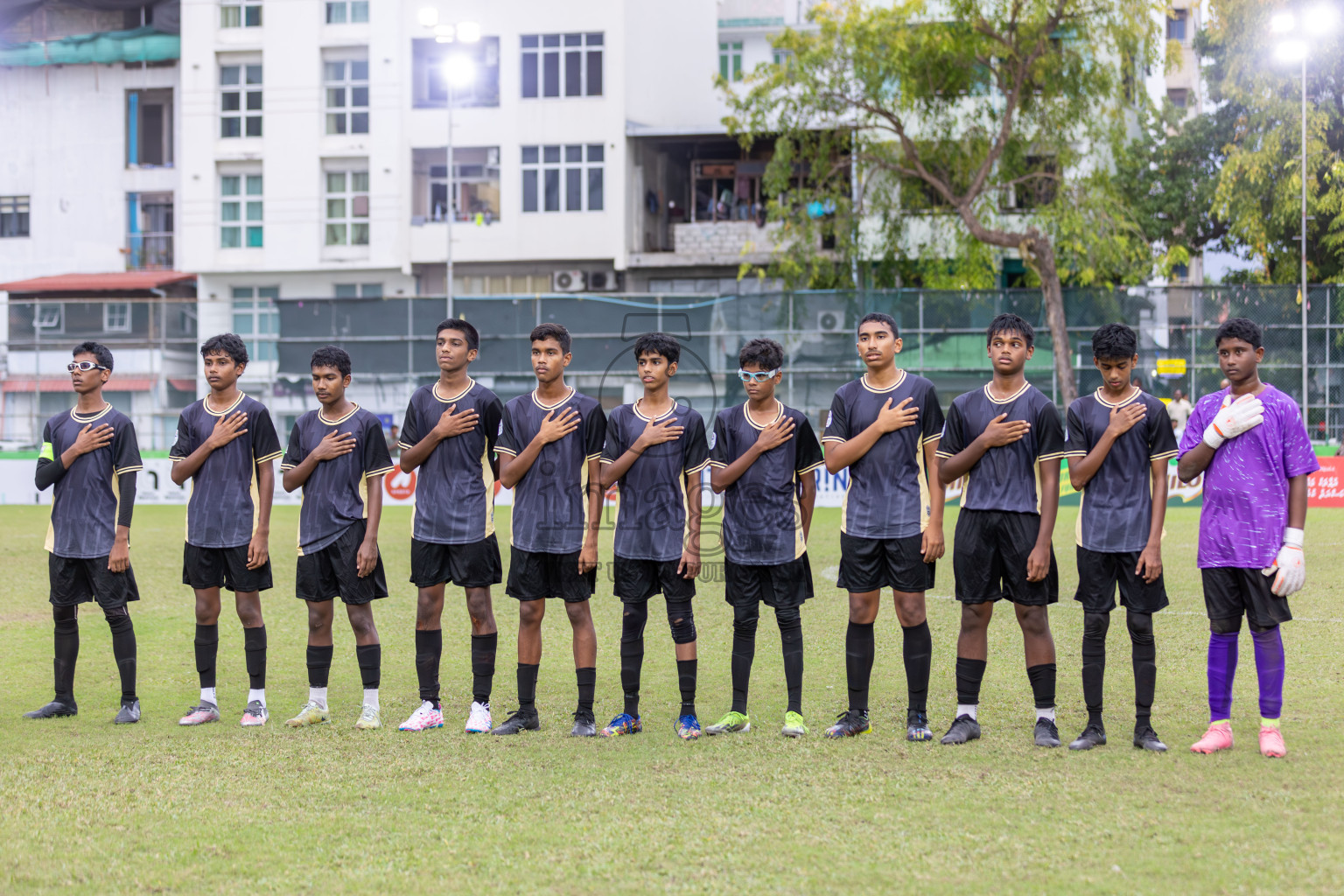 Eagles vs Maziya (U14) in Dhivehi Youth League 2024 - Day 2. Matches held at Henveiru Stadium on 22nd November 2024 , Friday. Photos: Shuu Abdul Sattar/ Images.mv