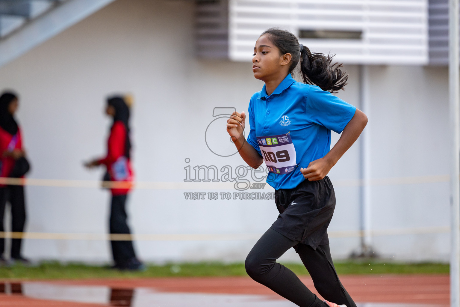 Day 1 of MWSC Interschool Athletics Championships 2024 held in Hulhumale Running Track, Hulhumale, Maldives on Saturday, 9th November 2024. 
Photos by: Ismail Thoriq, Hassan Simah / Images.mv