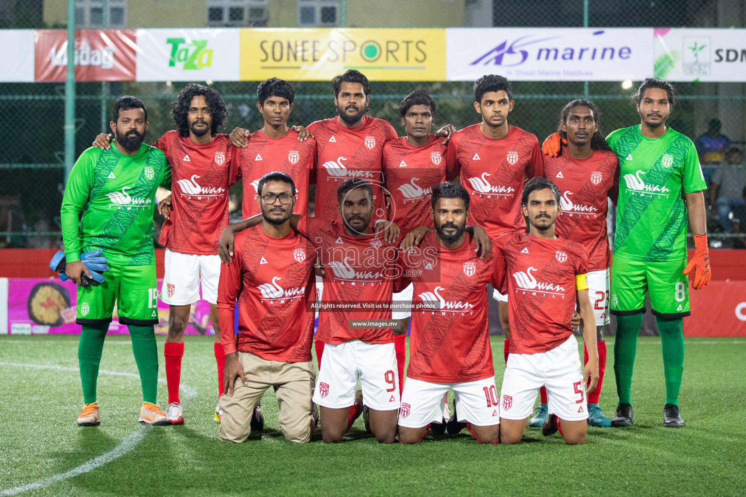 takandhoo vs HA. Muraidhoo in Day 3 of Golden Futsal Challenge 2023 on 07 February 2023 in Hulhumale, Male, Maldives