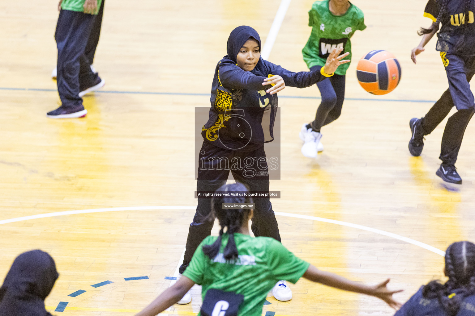 Day6 of 24th Interschool Netball Tournament 2023 was held in Social Center, Male', Maldives on 1st November 2023. Photos: Nausham Waheed / images.mv