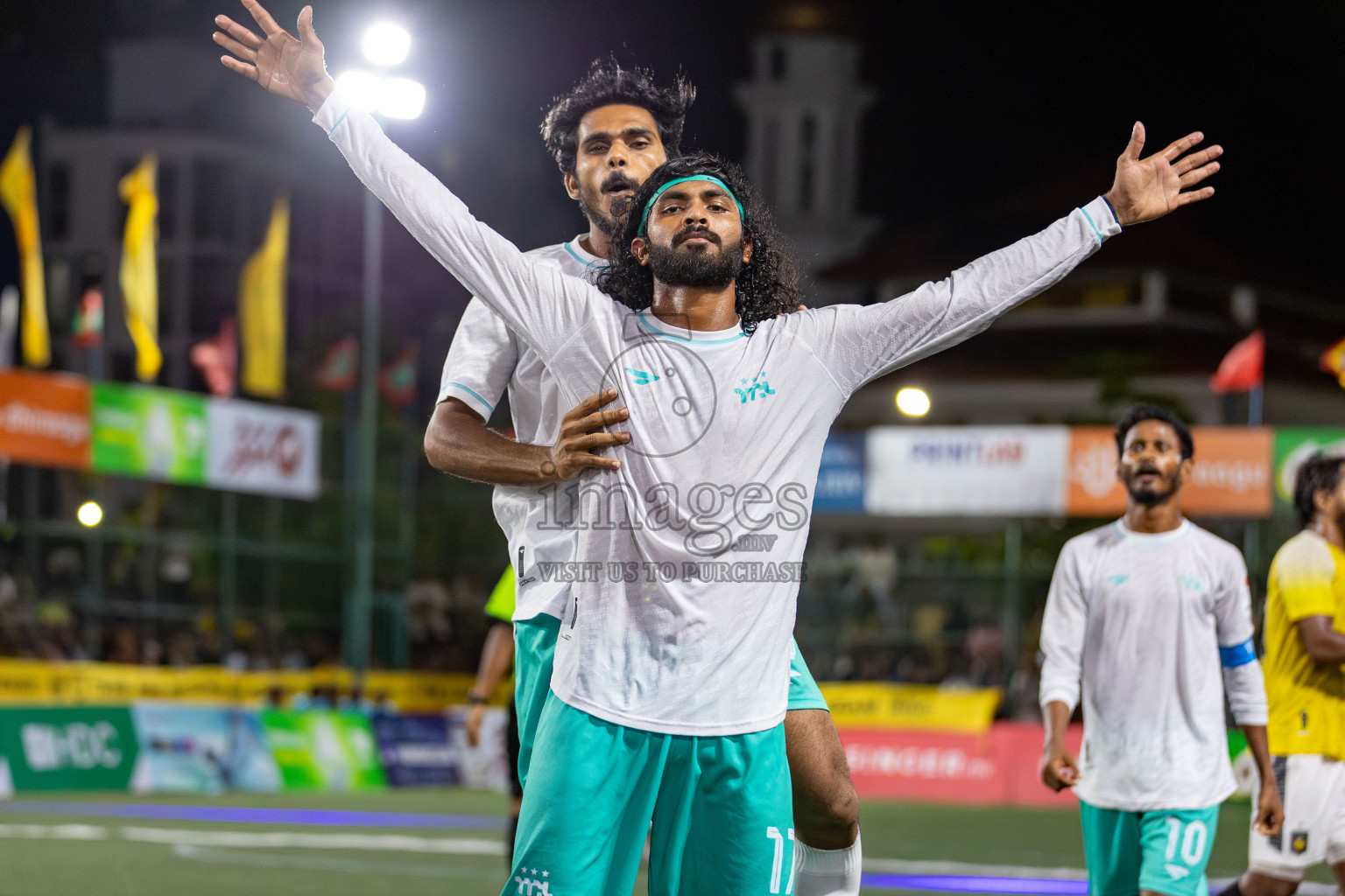 RRC vs MPL in the Semi Finals of Club Maldives Cup 2024 held in Rehendi Futsal Ground, Hulhumale', Maldives on Monday, 14th October 2024. 
Photos: Hassan Simah / images.mv