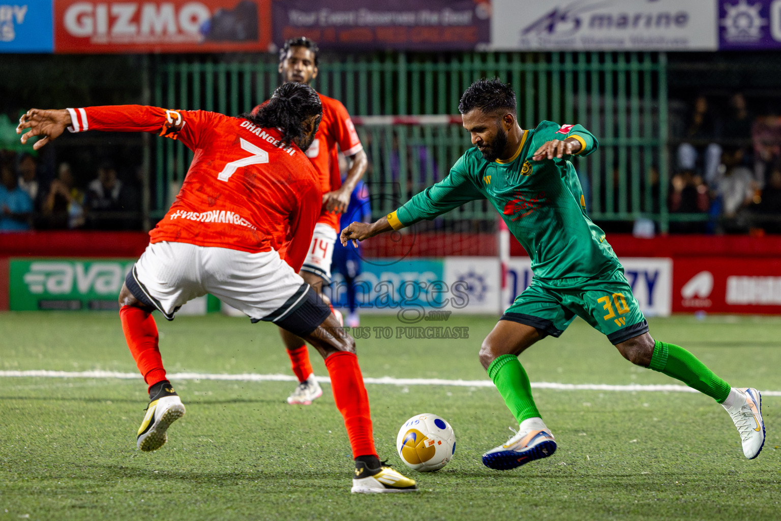 ADh Dhangethi vs ADh Mandhoo on Day 20 of Golden Futsal Challenge 2025 was held on Thursday, 23rd January 2025, in Hulhumale', Maldives. Photos: Nausham Waheed / images.mv