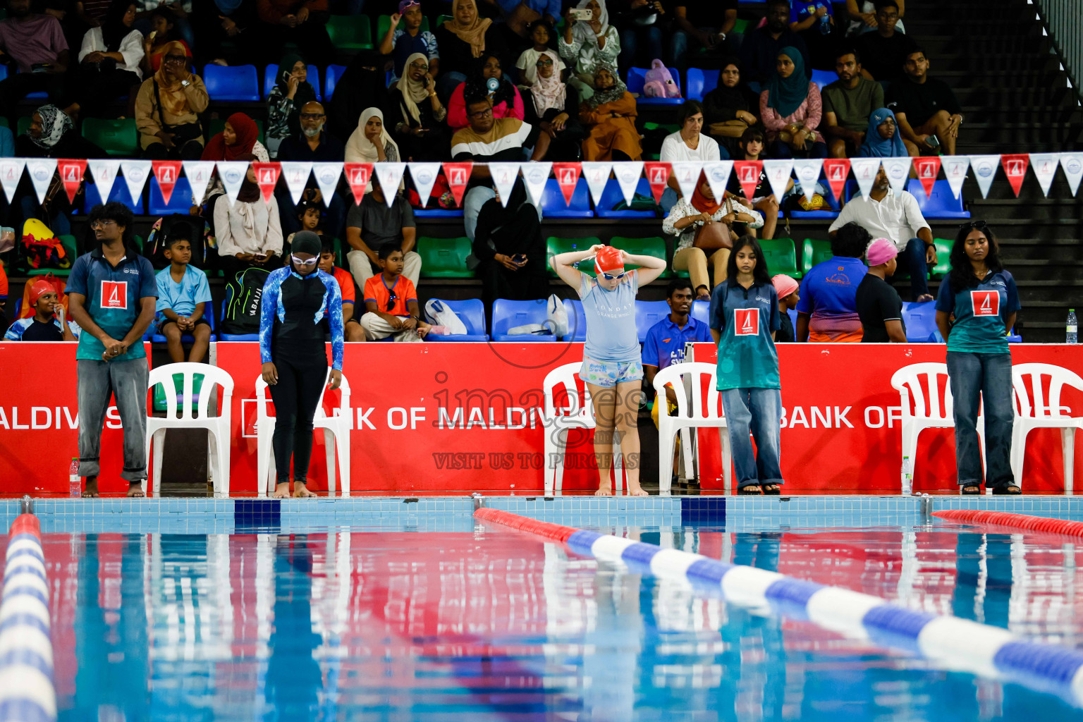 Day 1 of BML 6th National Kids Swimming Kids Festival 2025 held in Hulhumale', Maldives on Monday, 3rd November 2024. Photos: Hassan Simah / images.mv