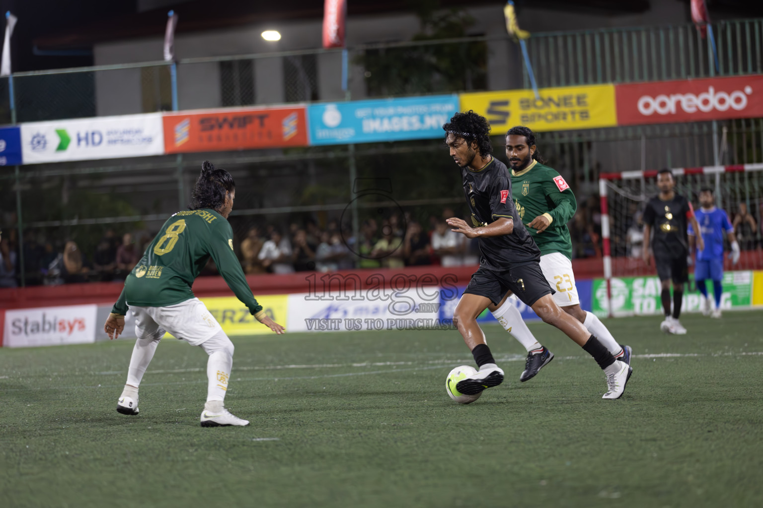 Th Thimarafushi vs HA Utheemu in Round of 16 on Day 40 of Golden Futsal Challenge 2024 which was held on Tuesday, 27th February 2024, in Hulhumale', Maldives Photos: Ismail Thoriq / images.mv