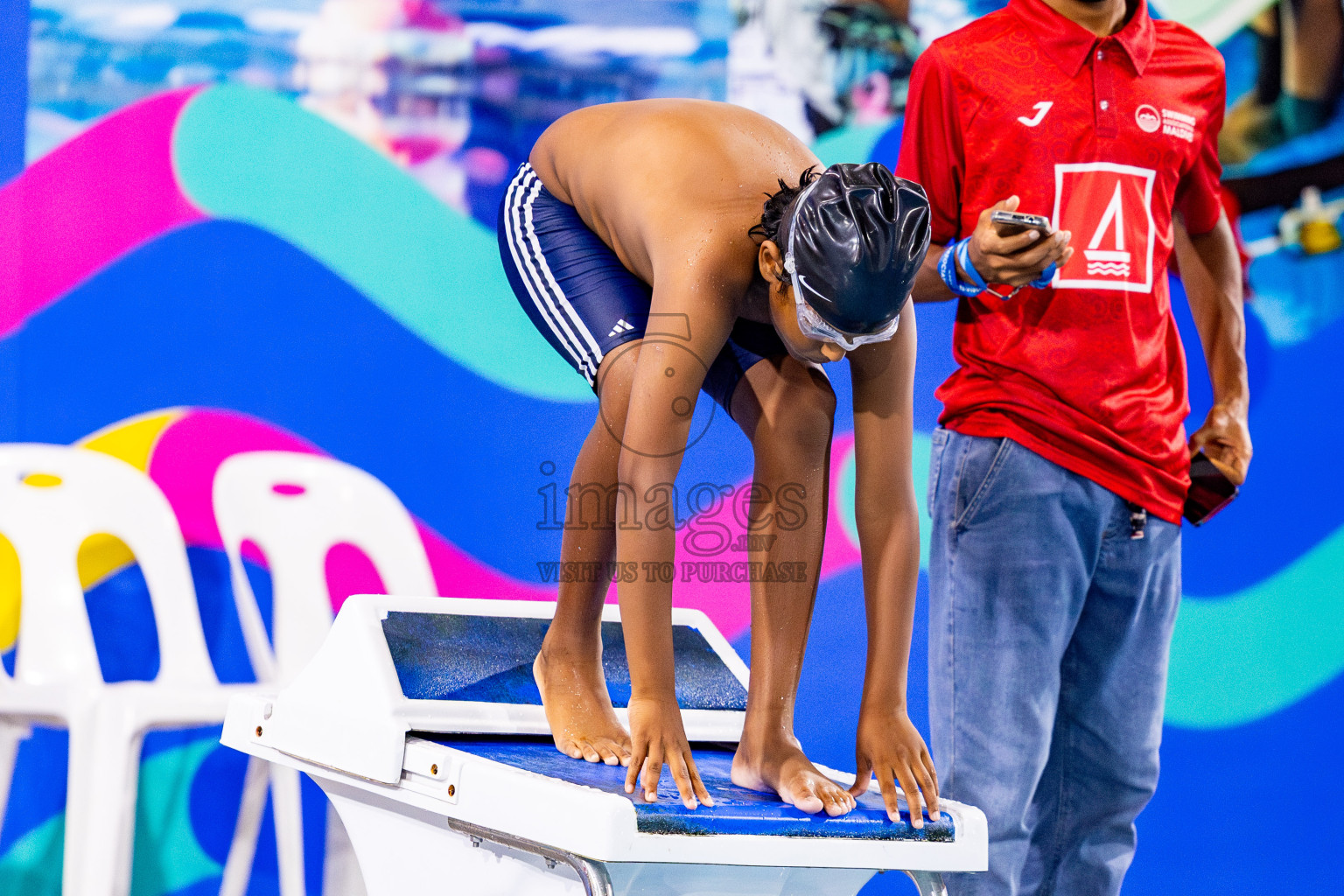 Day 2 of BML 5th National Swimming Kids Festival 2024 held in Hulhumale', Maldives on Tuesday, 19th November 2024. Photos: Nausham Waheed / images.mv