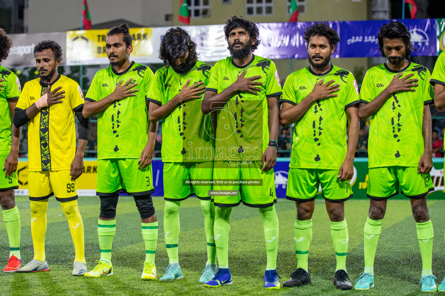 Team FSM Vs Prisons Club in the Semi Finals of Club Maldives 2021 held in Hulhumale, Maldives on 15 December 2021. Photos: Ismail Thoriq / images.mv